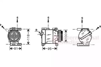 Компрессор VAN WEZEL 1700K090