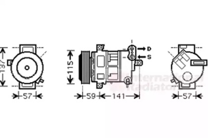 Компрессор VAN WEZEL 1700K333