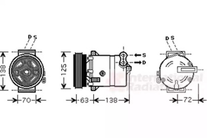 Компрессор VAN WEZEL 1700K334