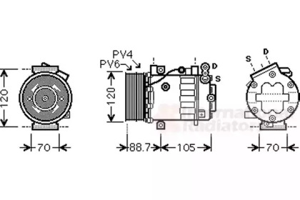 Компрессор VAN WEZEL 1700K369