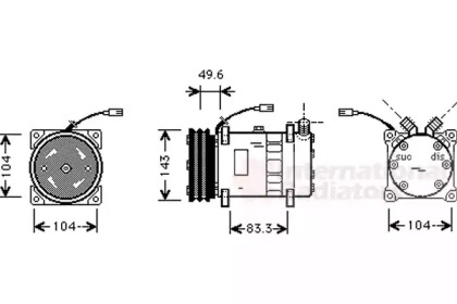 Компрессор VAN WEZEL 1700K373