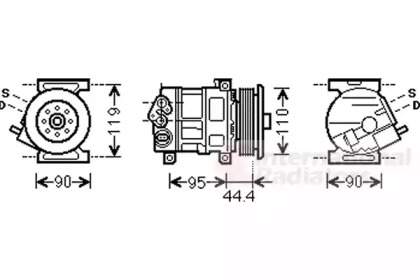 Компрессор VAN WEZEL 1700K394