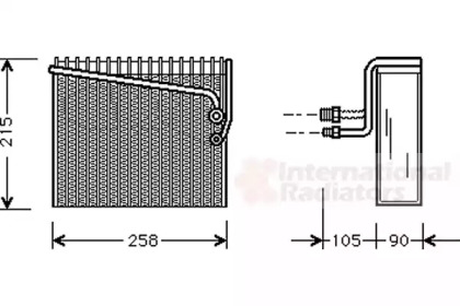 Испаритель VAN WEZEL 1700V072