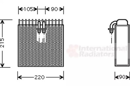 Испаритель VAN WEZEL 1700V257