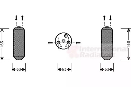 Осушитель, кондиционер VAN WEZEL 2500D103