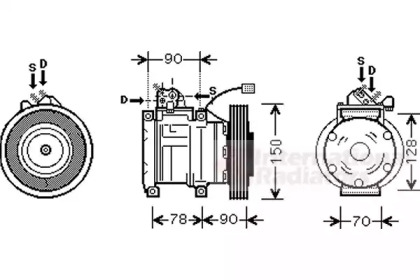 Компрессор VAN WEZEL 2500K181