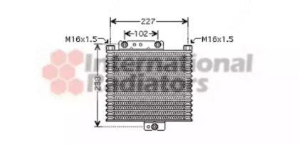 масляный радиатор, двигательное масло VAN WEZEL 82003151