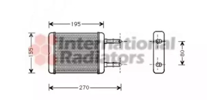 Теплообменник VAN WEZEL 82006064