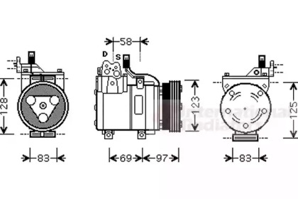 Компрессор VAN WEZEL 8200K093