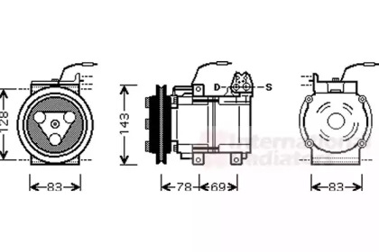 Компрессор VAN WEZEL 8200K124