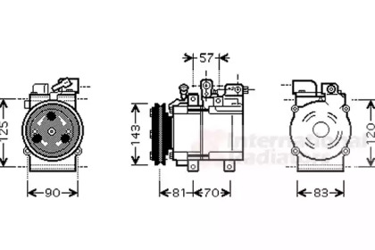 Компрессор VAN WEZEL 8200K139