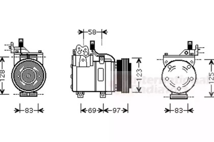 Компрессор VAN WEZEL 8200K198