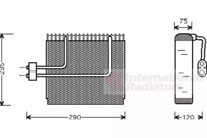 Испаритель VAN WEZEL 8200V002