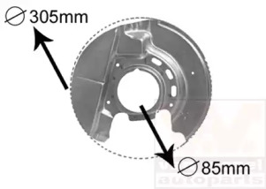 Накладка VAN WEZEL 0620371