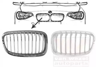 Решетка-облицовка VAN WEZEL 0633514