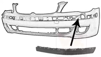 Облицовка, бампер VAN WEZEL 0663581