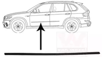 Облицовка / защитная накладка, дверь VAN WEZEL 0689423