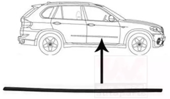 Облицовка / защитная накладка, дверь VAN WEZEL 0689424