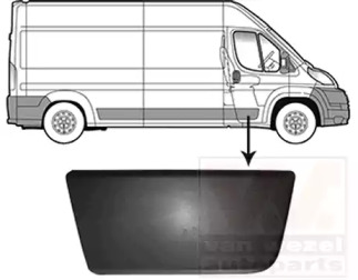 Облицовка / защитная накладка, дверь VAN WEZEL 0982404