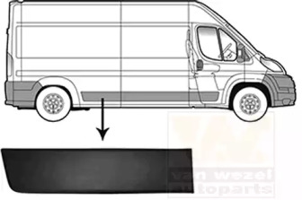 Облицовка / защитная накладка, боковина VAN WEZEL 0982416