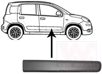 Облицовка / защитная накладка VAN WEZEL 1607424