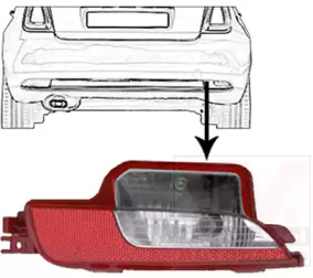 Фара заднего хода VAN WEZEL 1614930