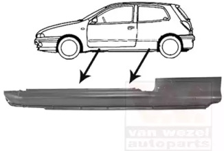 Накладка порога VAN WEZEL 1756101