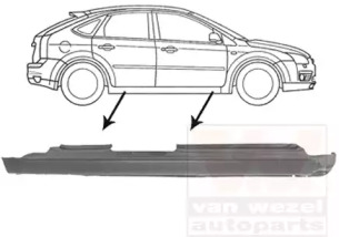 Накладка порога VAN WEZEL 1863104