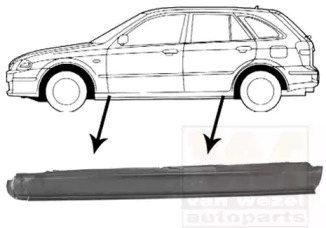 Накладка порога VAN WEZEL 2732103