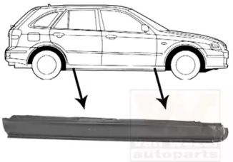 Накладка порога VAN WEZEL 2732104