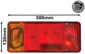 Задний фонарь VAN WEZEL 2810925