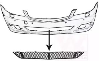 Решетка вентилятора, буфер VAN WEZEL 3047590