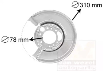 Накладка VAN WEZEL 3075373