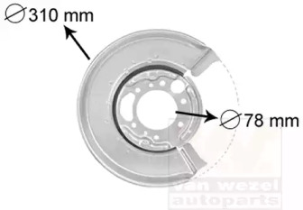 Накладка VAN WEZEL 3075374