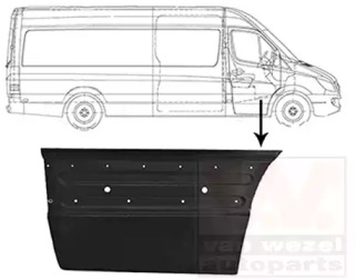Дверь, кузов VAN WEZEL 3077172