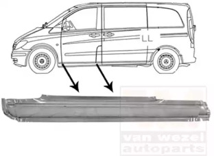 Накладка порога VAN WEZEL 3080101