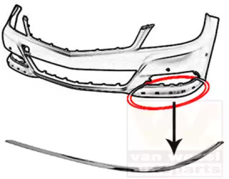 Облицовка / защитная накладка VAN WEZEL 3097481