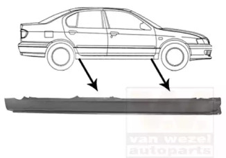 Накладка порога VAN WEZEL 3348104