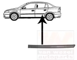 Облицовка / защитная накладка, дверь VAN WEZEL 3742425