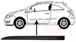 Облицовка / защитная накладка VAN WEZEL 3750427