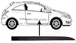 Облицовка / защитная накладка VAN WEZEL 3750428