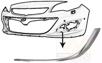 Облицовка, бампер VAN WEZEL 3753597