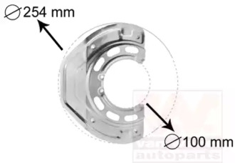 Накладка VAN WEZEL 3766371