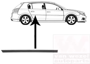Облицовка / защитная накладка, дверь VAN WEZEL 3768426
