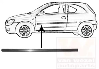 Облицовка / защитная накладка VAN WEZEL 3777427