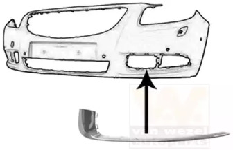 Облицовка, бампер VAN WEZEL 3850581