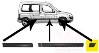 Облицовка / защитная накладка, крыло VAN WEZEL 4051422
