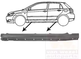 Накладка порога VAN WEZEL 5393103