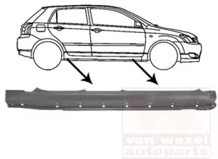 Накладка порога VAN WEZEL 5393104