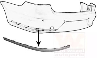 Облицовка, бампер VAN WEZEL 5740557